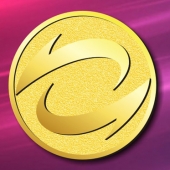 2015年3月定制　中經(jīng)萬達(dá)千足金徽章制作、黃金徽章制作