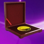 2015年12月制作　深圳大富股份公司純金金質(zhì)獎(jiǎng)牌制作