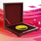 2016年1月訂做　深圳車主之家公司千足金章純金紀念幣訂制