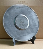 中國(guó)重汽集團(tuán)純錫浮雕圓盤,純錫紀(jì)念盤,純錫紀(jì)念牌