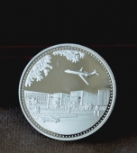中國商用飛機(jī)公司慶典紀(jì)念純銀紀(jì)念章,純銀紀(jì)念幣,銀幣銀章