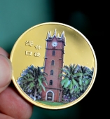 中國海軍海口艦純金紀念幣,金銀幣定做,金幣定制